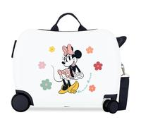 Joumma Disney Minnie & Friends Kinderkoffer, weiß, 50 x 38 x 20 cm, starr, 1,8 kg, ABS-Seitenkombinationsverschluss, 1,8 kg, 38 l, Handgepäck, weiß, Talla única, Kinderkoffer