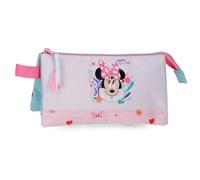 Joumma Disney Minnie Happy to Be Me Dreifaches Federmäppchen Rosa 22x12x5 cm Polyester