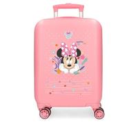 Joumma Disney Minnie Happy to Be Me Kabinenkoffer, Rosa, 33 x 50 x 20 cm, starr, 2,35 kg, 2,35 kg, 28,4 l, Handgepäck