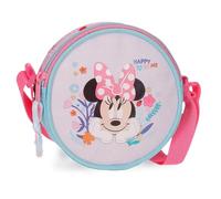 Joumma Disney Minnie Happy to Be Me Runde Umhängetasche Rosa 14x14x4 cm Polyester