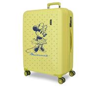 Joumma Disney Minnie-Line, Koffer, mittelgroß, gelb, 48 x 65 x 27 cm, starr, 3,5 kg, 3,5 kg, 72 l, ausziehbar