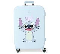 Joumma Disney Playful Koffer, mittelgroß, blau, 48 x 70 x 28 cm, starr, 4,32 kg, TSA-Verschluss, ABS, 4,32 kg, 79 l