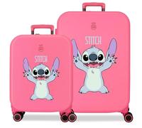 Joumma Disney Playful Kofferset, Fuchsia, 55/70 cm, starr, 7,54 kg, TSA-Verschluss, ABS, 7,54 kg, 116 l, Handgepäck