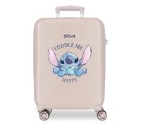 Joumma Disney Stitch Cuddle Me Happy, Kabinenkoffer, 0, 38 x 55 x 20 cm, starr, 2 kg, 2 kg, 35 l, Handgepäck, Beige, Talla única, Kabinenkoffer