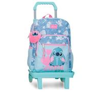Joumma Disney Stitch Hearts Rucksack mit Trolley 15" Blau 30x38x12 cm Polyester 13.68L