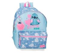 Joumma Disney Stitch Hearts Schulrucksack 15.6 "Blau 31,5x44x15 cm Polyester 21.12L