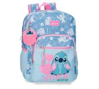 Joumma Disney Stitch Hearts Schulrucksack 15" Blau 30x38x12 cm Polyester 13.68L
