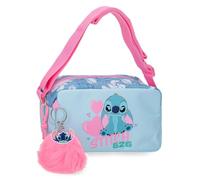 Joumma Disney Stitch Hearts Schultertasche Blau 19,5 x 11,5 x 7 5 cm Polyester