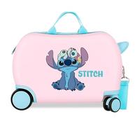 Joumma Disney Stitch in The World Kinderkoffer, Rosa, 45 x 31 x 20 cm, Starr, 1,8 kg, Zahlenschloss an der Seite, ABS, 1,8 kg, 27,9 l, Handgepäck