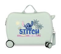 Joumma Disney Stitch Just Chill Grüner Kinderkoffer 50x38x20 cm Starr 1,8 kg Zahlenschloss Seitlich ABS 1,8 kg 38L Handgepäck