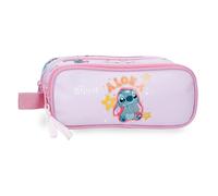 Joumma Disney Stitch You & Me Mauve Doppelhülle, 23 x 9 x 7 cm, Polyester