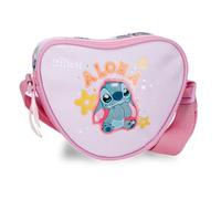 Joumma Disney Stitch You & Me Umhängetasche, Malve, 17 x 14,5 x 4 cm, Polyester