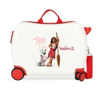 Joumma Disney Vaiana and Friends Kinderkoffer, weiß, 50 x 38 x 20 cm, starr, 1,8 kg, ABS-Kombinationsverschluss, 1,8 kg, 34 l, Handgepäck, weiß, Talla única, Kinderkoffer