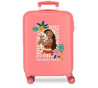 Joumma Disney Vaiana Sea Vibes Kabinenkoffer, Koralle, 38 x 55 x 20 cm, starr, ABS, seitlicher Kombinationsverschluss, 34 l, 2,6 kg, 4 Doppelräder, Handgepäck