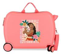 Joumma Disney Vaiana Sea Vibes Kinderkoffer, Koralle, 50 x 38 x 20 cm, starr, ABS, seitlicher Kombinationsverschluss, 34 l, 2,1 kg, 2 Doppelräder, Handgepäck
