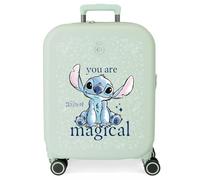 Joumma Disney You Are Magical Kabinen-Koffer, grün, 40 x 55 x 20 cm, starr 2,74 kg, integrierter TSA-Verschluss aus ABS 2,74 kg, 37 l, ausziehbar, Handgepäck