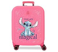 Joumma Disney You Are Magical Kabinenkoffer, Fuchsia, 40 x 55 x 20 cm, starr, 2,74 kg, integrierter TSA-Verschluss, ABS, 2,74 kg, 37 l, ausziehbar