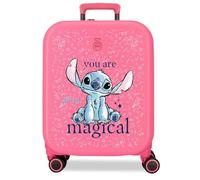 Joumma Disney You Are Magical Kabinenkoffer, Fuchsia, 40 x 55 x 20 cm, starr, 3,22 kg, integrierter TSA-Verschluss, ABS, 3,22 kg, 37 l, Handgepäck