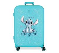 Joumma Disney You Are Magical Koffer, mittelgroß, blau, 48 x 70 x 28 cm, starr, 4,32 kg, TSA-Verschluss, ABS, 4,32 kg, 79 l