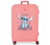 Joumma Disney You Are Magical Koffer, mittelgroß, Koralle, 48 x 70 x 28 cm, starr, 4,32 kg, integrierter TSA-Verschluss, ABS, 4,32 kg, 79 l