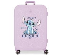 Joumma Disney You Are Magical Koffer, mittelgroß, Lila, 48 x 70 x 28 cm, starr, 4,32 kg, integrierter TSA-Verschluss, ABS, 4,32 kg, 79 l