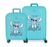 Joumma Disney You Are Magical Kofferset, Blau, 55/70 cm, starr, 7,54 kg, TSA-Verschluss, ABS, 7,54 kg, 116 l, Handgepäck