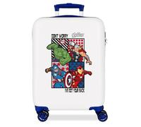 Joumma Marvel All Avengers Kabinenkoffer, weiß, 38 x 55 x 20 cm, starr, 2 kg, 2 kg, 35 l, Handgepäck, weiß, Talla única, Kabinenkoffer