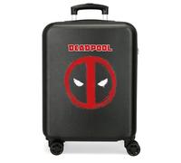 Joumma Marvel Deadpool Kabinenkoffer, Schwarz, 38 x 55 x 20 cm, starr, 2 kg, seitlicher Kombinationsverschluss, ABS, 2 kg, 34 l, Handgepäck, Schwarz, Talla única, Kabinenkoffer