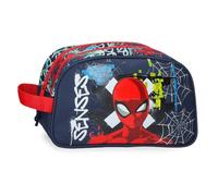 Joumma Marvel Grafity of Spiderman Neceser DOS Compartimentos Adaptable Marino 26x16x12 cm Polyester 4,99L