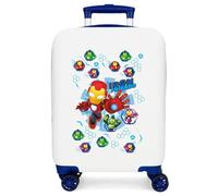 Joumma Marvel Iron Friends Kabinenkoffer, weiß, 33 x 50 x 20 cm, starr, 2,35 kg, ABS-Seitenkombinationsverschluss, 2,35 kg, 33 l, Handgepäck