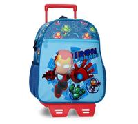 Joumma Marvel Iron Friends Rucksack, lässig, Blau, 27 x 33 x 11 cm, Polyester, 9,8 l