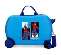 Joumma Marvel Spider-Man Urban Hero Kinderkoffer Blau 45x31x20 cm Hartschale ABS 24,6 l 1,76 kg 2 Doppelrollen Handgepäck