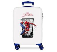 Joumma Marvel Spiderman-Action-Kabinenkoffer, weiß, 38 x 55 x 20 cm, starr, 2 kg, 2 kg, 35 l, Handgepäck, weiß, Talla única, Kabinenkoffer