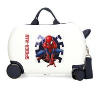 Joumma Marvel Spiderman Attack Kinderkoffer, Weiß, 45 x 31 x 20 cm, Hart-ABS, 24,6 l, 1,8 kg, 2 Räder, Handgepäck