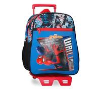 Joumma Marvel Spiderman Wall Crawler Mochila Casual, Schwarz, 27 x 33 x 11 cm, Polyester