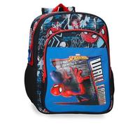 Joumma Marvel Spiderman Wall Crawler Schulrucksack, Schwarz, 30 x 40 x 13 cm, Polyester, 15,6 l