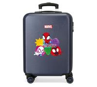 Joumma Marvel Spidey Versus Blauer Kabinenkoffer 38 x 55 x 20 cm, starres ABS, Zahlenschloss an der Seite, 35 l, 2 kg, 4 Doppelräder, Handgepäck