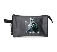 Joumma Star wars His Name is Grogu Dreifaches Federmäppchen Schwarz 22x12x5 cm PVC