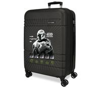 Joumma Star Wars His Name is Grogu Koffer, mittelgroß, schwarz, 48 x 68 x 27 cm, starr, 3,86 kg, TSA-Verschluss, ABS, 3,86 kg, 74 l, ausziehbar