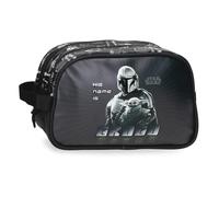 Joumma Star wars His Name is Grogu Zwei-Fächer Adaptierbare Kulturtasche Schwarz 26x16x11 cm PVC