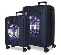 Joumma Star Wars R2D2 Koffer-Set, blau, 55/65 cm, starr, 6,8 kg, TSA-Verschluss, integrierter ABS, 6,8 kg, 109 l, ausziehbares Handgepäck