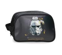 Joumma Star wars Storm Trooper Zwei-Fächer Adaptierbare Kulturtasche Schwarz 26x16x11 cm PVC