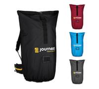 Journext 2 in 1 Rucksack Schutzhülle & Regenschutz/Flight Cover Rucksack/Schutzhülle Flugzeug, Bahn und Bus/Flight Bag/Backpack Cover/Rucksack Schutz (pure black, L)