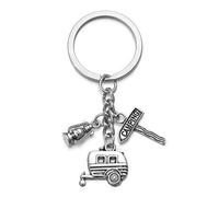 Jovivi Wohnwagen Camping Leuchte Reise Schlüsselanhänger Legierung Schlüsselring Keychain Tourist Geschenk