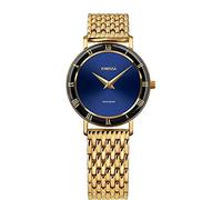 JOWISSA Blau/Gold Roma Schweizer Damenuhr J2.290.M