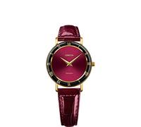 JOWISSA Bordeaux/Gold Roma Schweizer Damenuhr J2.272.M