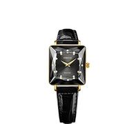 JOWISSA Schwarz/Gold Facet Princess Schweizer Damenuhr J8.060.M