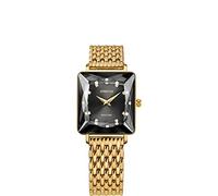 JOWISSA Schwarz/Gold Facet Princess Schweizer Damenuhr J8.064.M