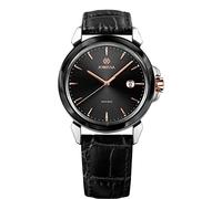 JOWISSA Schwarz/Silber LeWy 3 Schweizer Herrenuhr J4.239.L