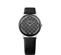 JOWISSA Stahl/Schwarz AnWy Schweizer Damenuhr J6.226.L